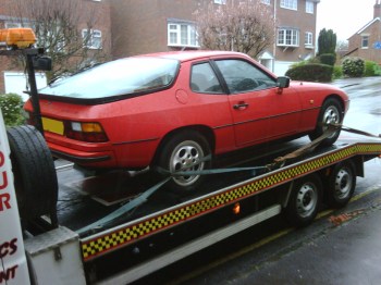 Porsche 924S on a Flatbed Lorry Porsche 924S on a Flatbed Lorry