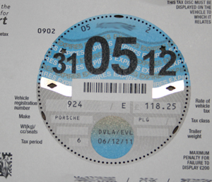 Porsche 924 New Tax Disk New Tax Disk
