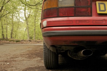 Porsche 924S Rear quarter Porsche 924S Rear quarter wheel and exhaust