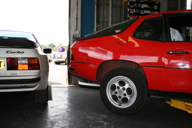 Porsche 924 S on Ramp Porsche 924 S on Ramp
