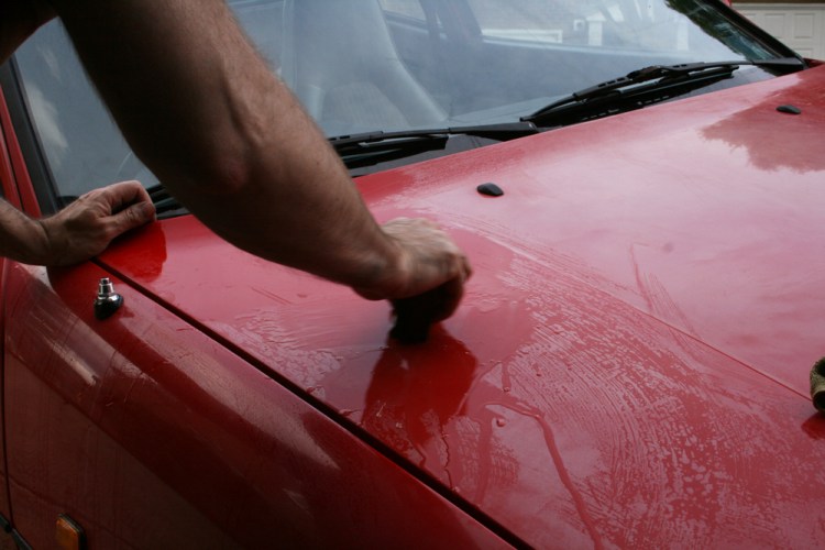 Porsche 924 S Paint Clay Bar