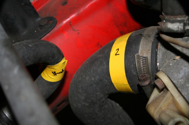 Porsche 924 S Water Pump Hose